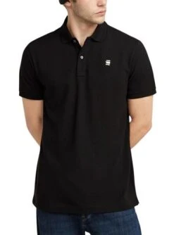 Camisa Polo G-Star Dunda Slim Noir Pour Homme