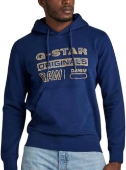 Sudadera G-Star Distressed Originals Bleu Homme