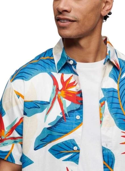 Chemise Superdry Hawaian Bleue Pour Homme – Image 2
