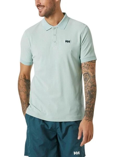 Chemise Polo Helly Hansen Driftline Verte Pour Homme
