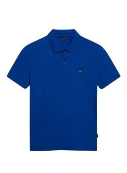 Chemise Polo Napapijri Elbas Bleue Pour Homme