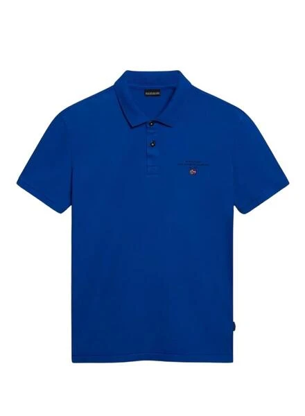 Chemise Polo Napapijri Elbas Bleue Pour Homme