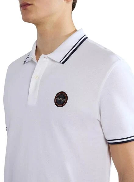 Polo Napapijri E-Macas Blanco Pour Homme â Image 3