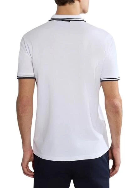 Polo Napapijri E-Macas Blanco Pour Homme â Image 2