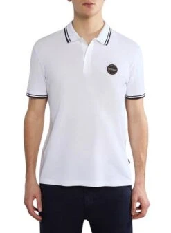 Polo Napapijri E-Macas Blanco Pour Homme