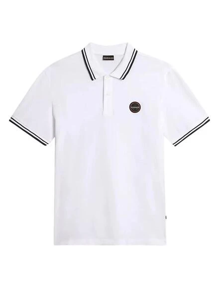 Polo Napapijri E-Macas Blanco Pour Homme â Image 4